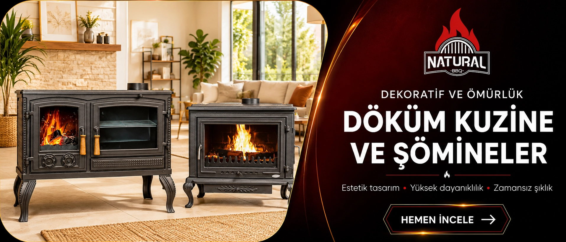 İzmir Kuzine Soba Şömine